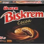 "Ulker Biskrem Cocoa Cream Filled Cookies, 16 Pieces"