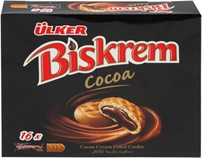 "Ulker Biskrem Cocoa Cream Filled Cookies, 16 Pieces"