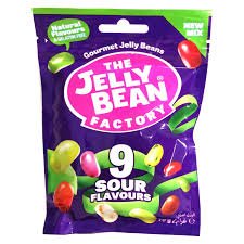 The Jelly Bean Factory 9 sour flavour jelly bean mix 70g